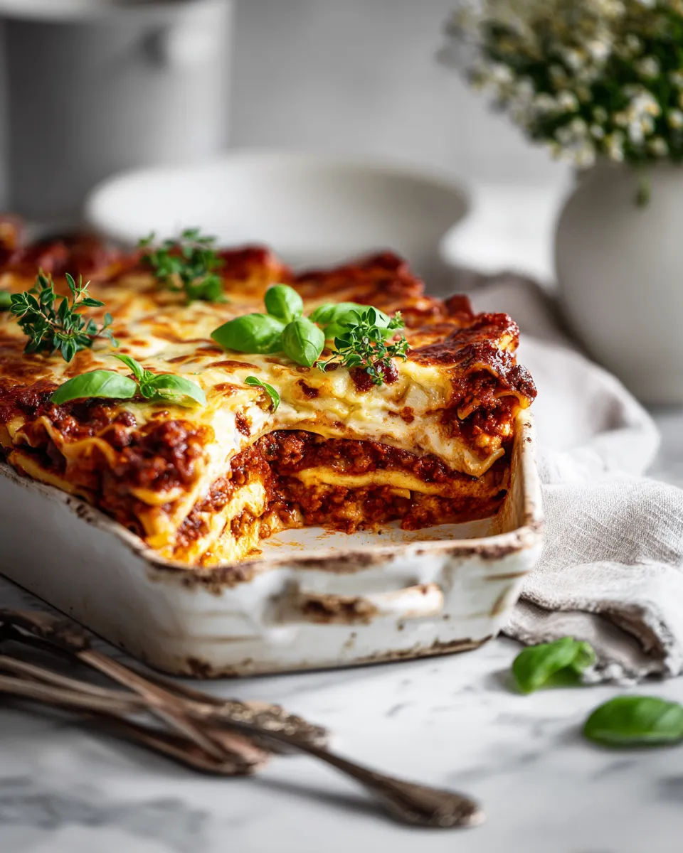 Petite lasagnes stacked with rich flavors, perfect for festive gatherings, and easy to bake. Perfect comfort food for the holiday season.