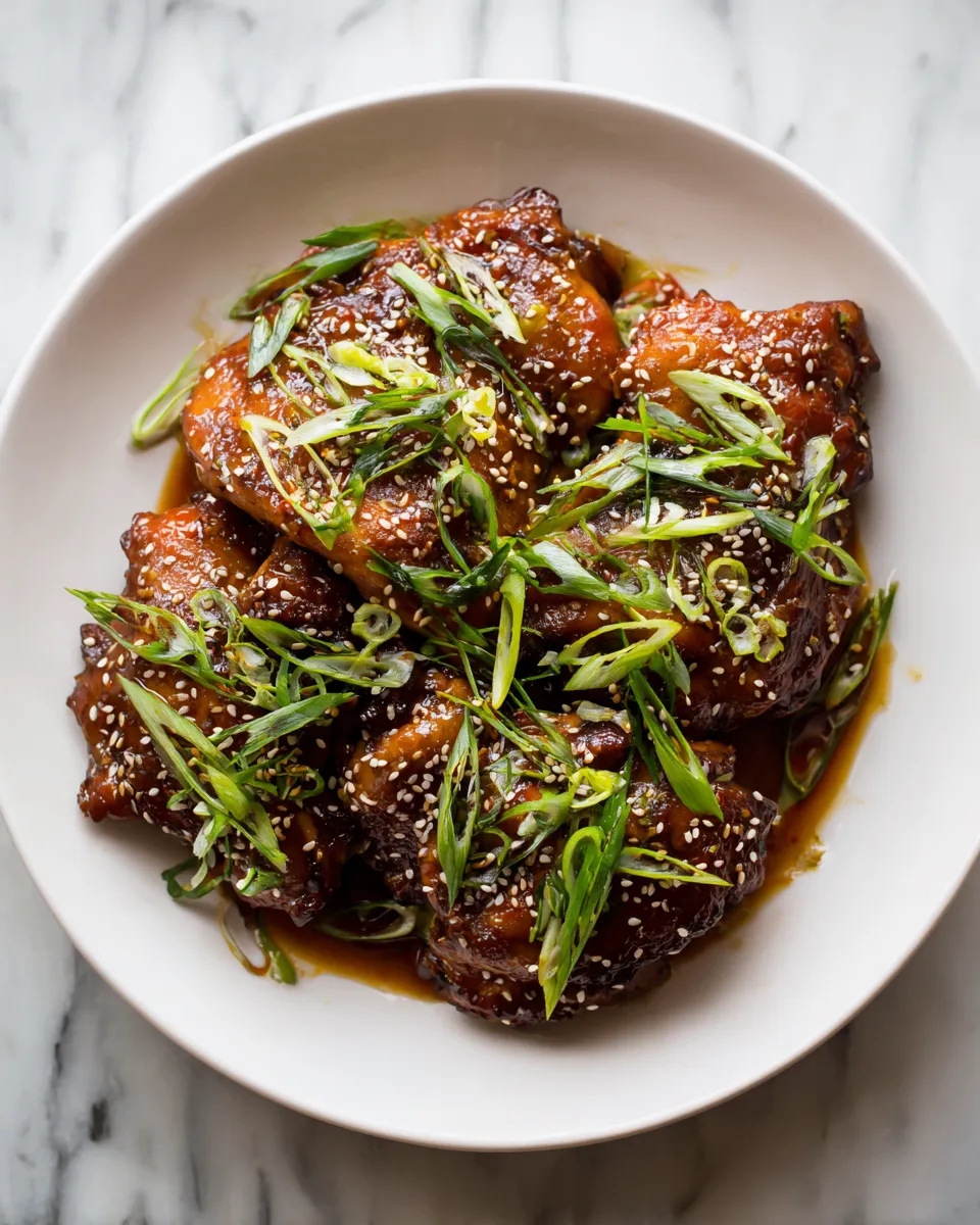 Delicious slow cooker Asian chicken with soy sauce, honey, and garlic for easy family meals